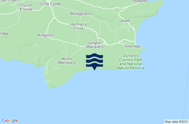 Karte der Gezeiten Dancing Ledge Beach, United Kingdom