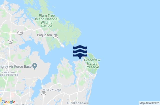 Karte der Gezeiten Dandy Haven Marina, United States
