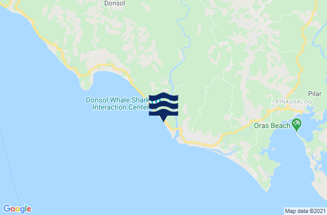 Karte der Gezeiten Dangcalan, Philippines