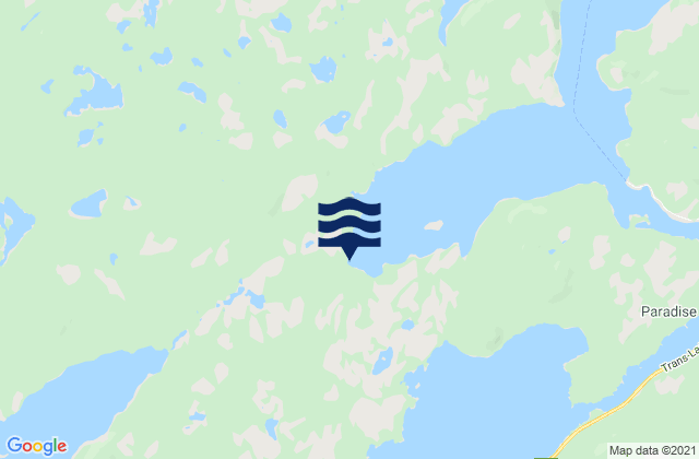 Karte der Gezeiten Dark Cove, Canada