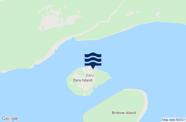 Karte der Gezeiten Daru, Papua New Guinea