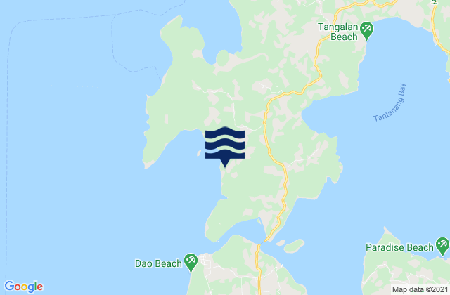 Karte der Gezeiten Dawa-Dawa, Philippines