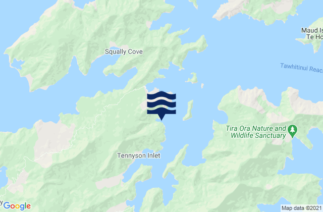 Karte der Gezeiten Deep Bay, New Zealand