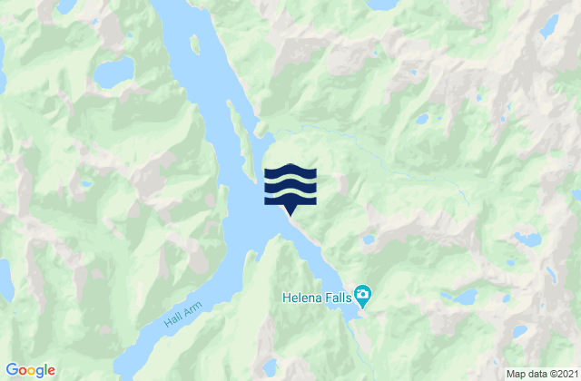 Karte der Gezeiten Deep Cove, New Zealand