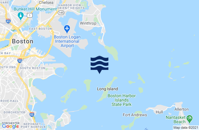 Karte der Gezeiten Deer Island Light 1.0 n.mi. WSW of, United States