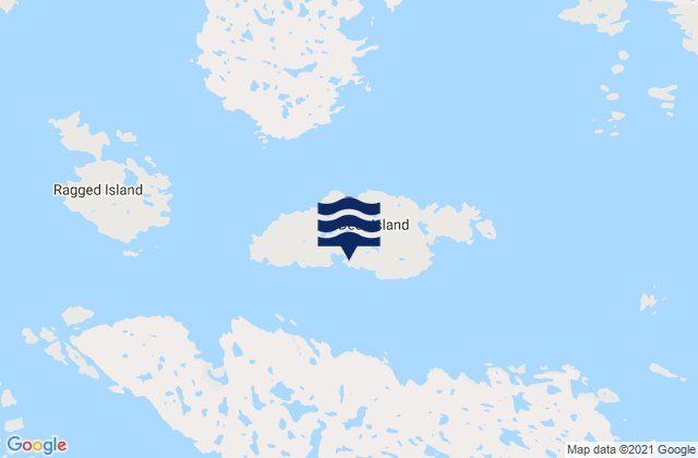 Karte der Gezeiten Deer Island, Canada