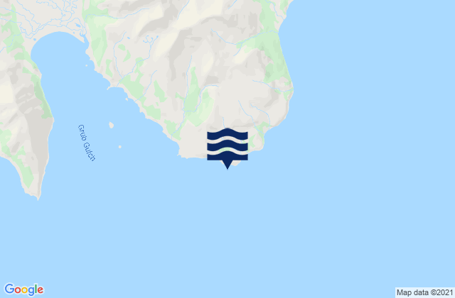 Karte der Gezeiten Dent Point (Stepovak Bay), United States
