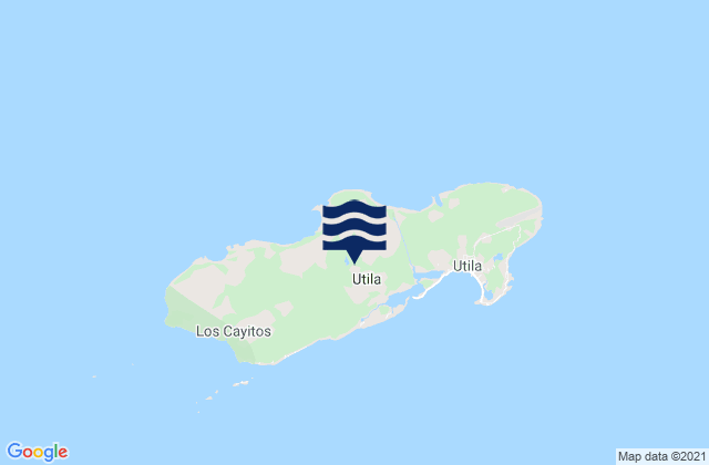 Karte der Gezeiten Departamento de Islas de la Bahía, Honduras