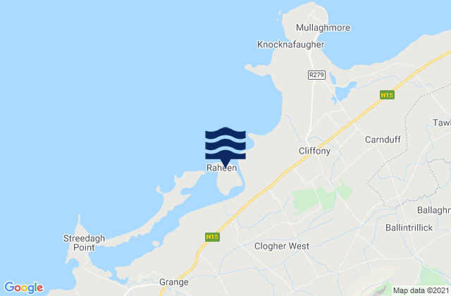 Karte der Gezeiten Dernish Island, Ireland