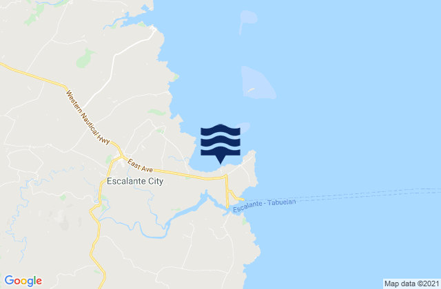Karte der Gezeiten Dian-ay, Philippines