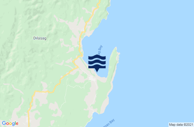 Karte der Gezeiten Diapitan Bay, Philippines