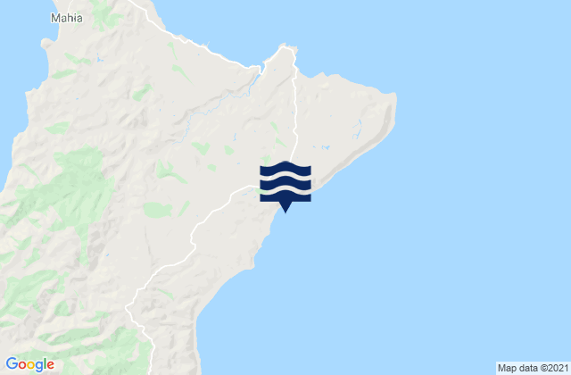 Karte der Gezeiten Diners Beach, New Zealand