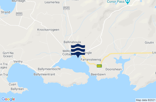 Karte der Gezeiten Dingle Harbour, Ireland