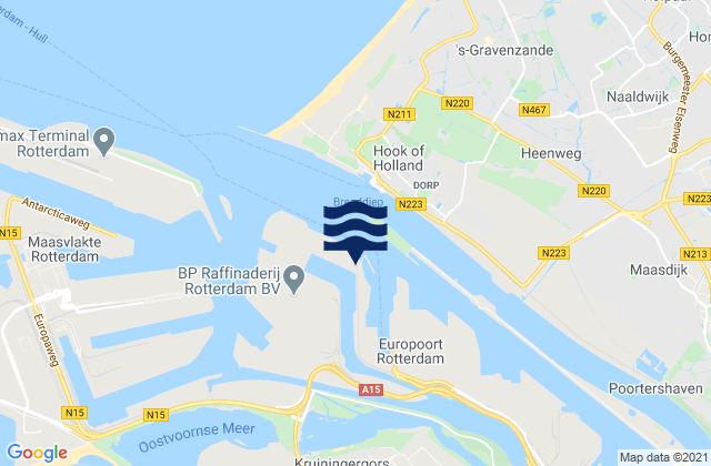 Karte der Gezeiten Dintelhaven, Netherlands
