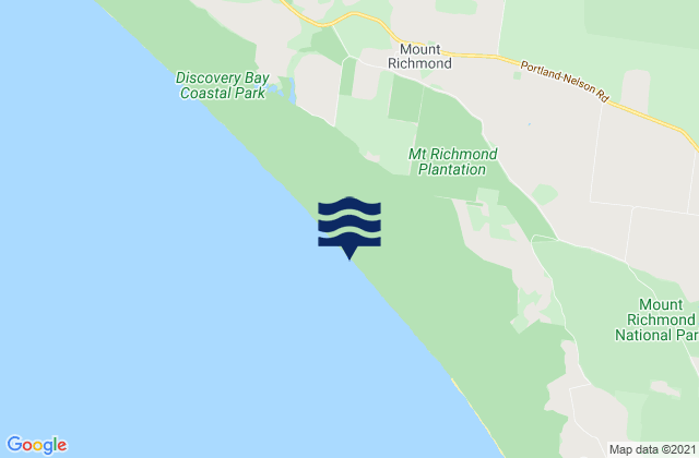 Karte der Gezeiten Discovery Bay, Australia