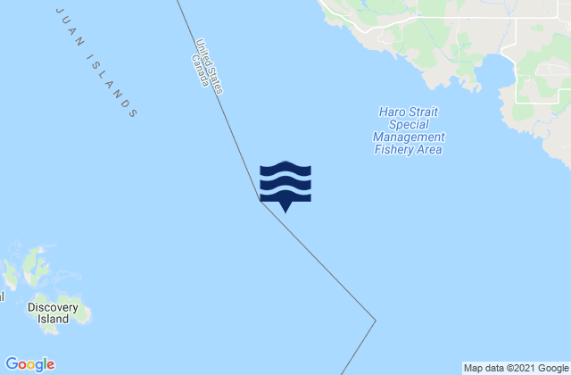 Karte der Gezeiten Discovery Island 3.3 miles northeast of, United States