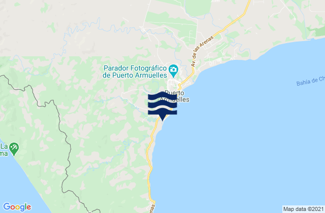 Karte der Gezeiten Distrito de Barú, Panama