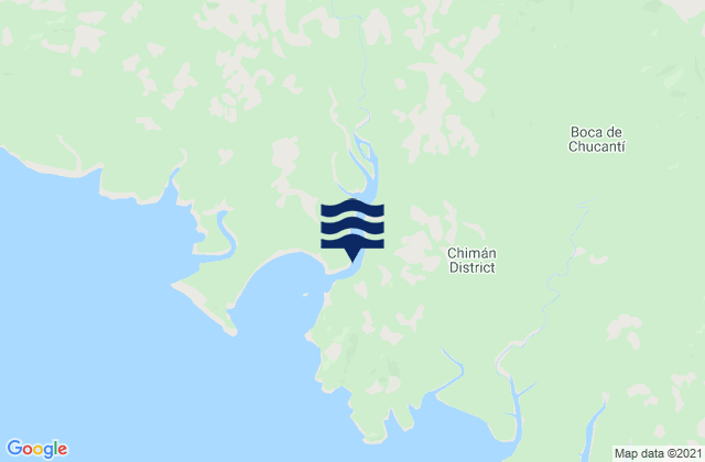 Karte der Gezeiten Distrito de Chimán, Panama