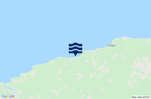Karte der Gezeiten Distrito de Donoso, Panama