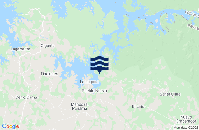Karte der Gezeiten Distrito de La Chorrera, Panama