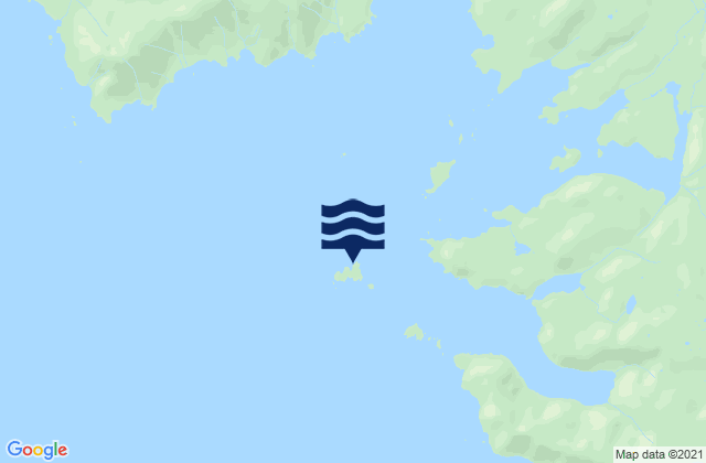 Karte der Gezeiten Diver Islands, United States