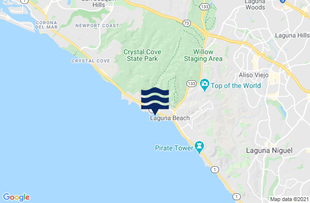 Karte der Gezeiten Divers Cove, United States
