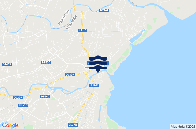 Karte der Gezeiten Diêm Điền, Vietnam