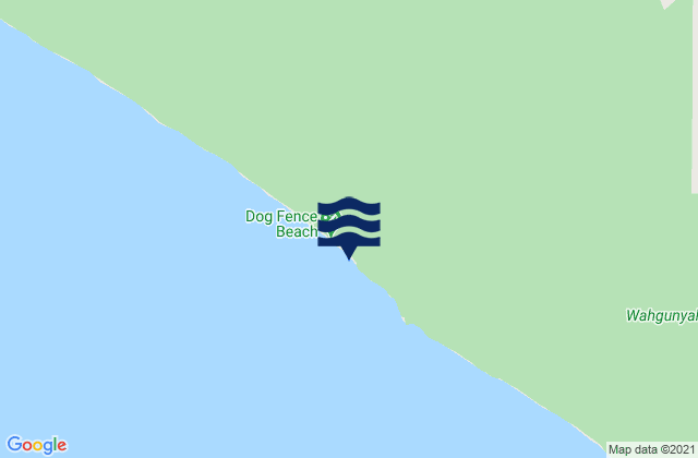 Karte der Gezeiten Dog Fence Beach, Australia