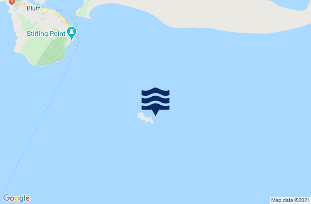 Karte der Gezeiten Dog Island, New Zealand