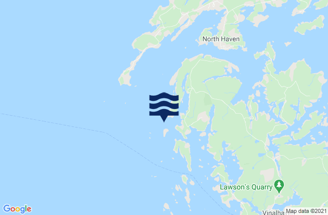 Karte der Gezeiten Dogfish Island NNE of, United States