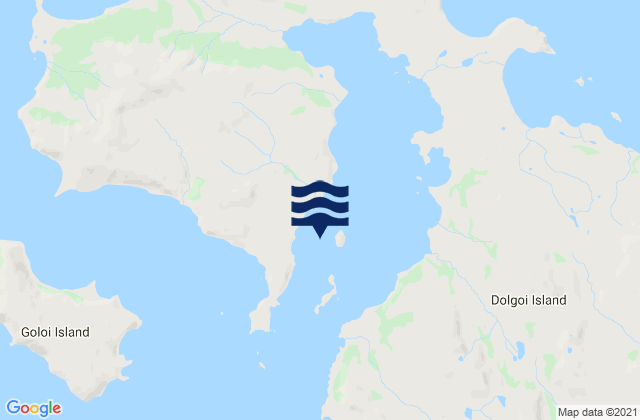 Karte der Gezeiten Dolgoi Harbor Dolgoi Island, United States