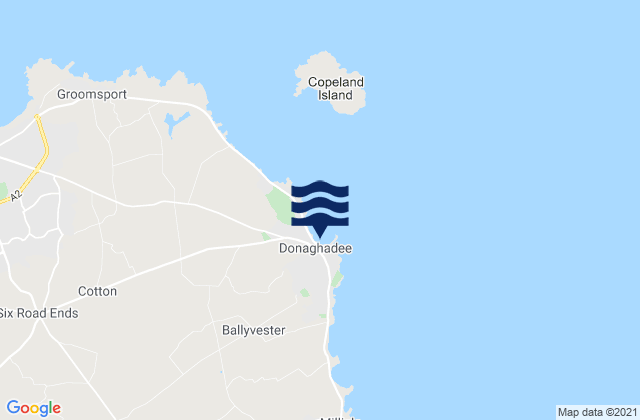 Karte der Gezeiten Donaghadee, United Kingdom