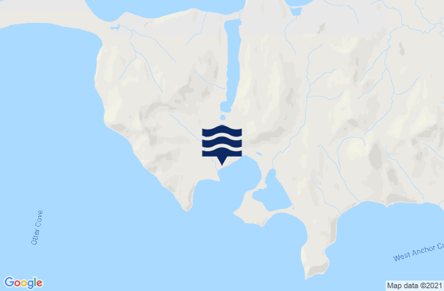 Karte der Gezeiten Dora Harbor, United States