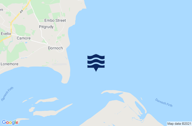 Karte der Gezeiten Dornoch Firth, United Kingdom