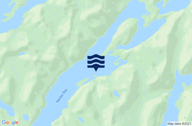 Karte der Gezeiten Dorothy Cove Necker Bay, United States