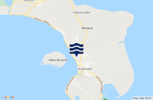 Karte der Gezeiten Dorp Antriol, Bonaire, Saint Eustatius and Saba 