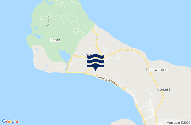 Karte der Gezeiten Dorp Rincón, Bonaire, Saint Eustatius and Saba 