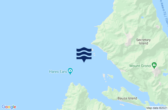 Karte der Gezeiten Doubtful Sound/Patea, New Zealand