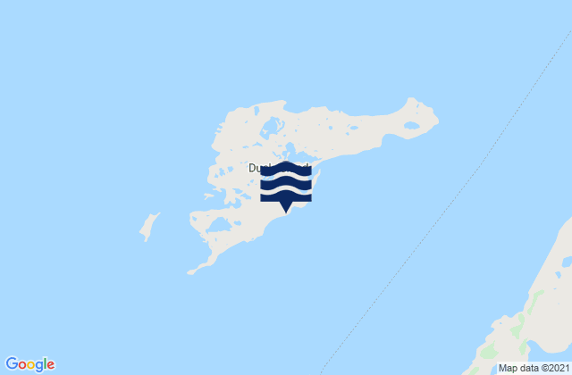 Karte der Gezeiten Duck Island, Canada
