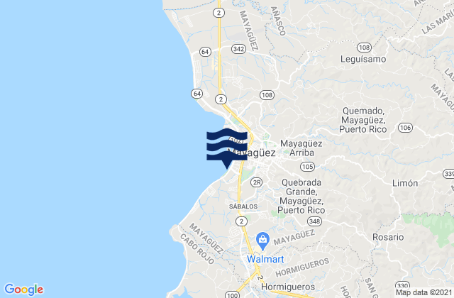 Karte der Gezeiten Duey Alto Barrio, Puerto Rico