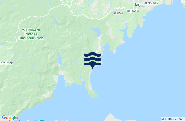 Karte der Gezeiten Duncan Bay, New Zealand