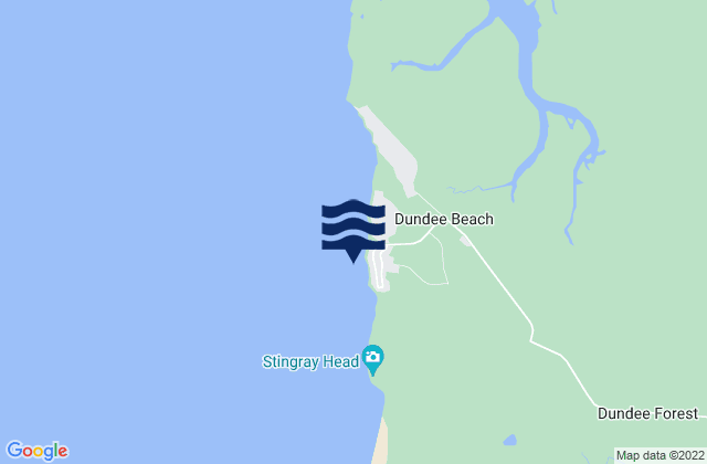 Karte der Gezeiten Dundee Beach, Australia