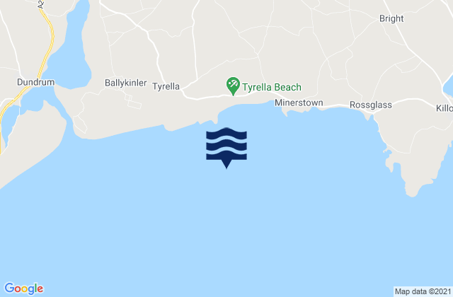 Karte der Gezeiten Dundrum Bay, United Kingdom