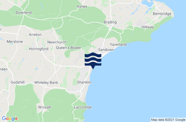 Karte der Gezeiten Dunroamin Beach, United Kingdom