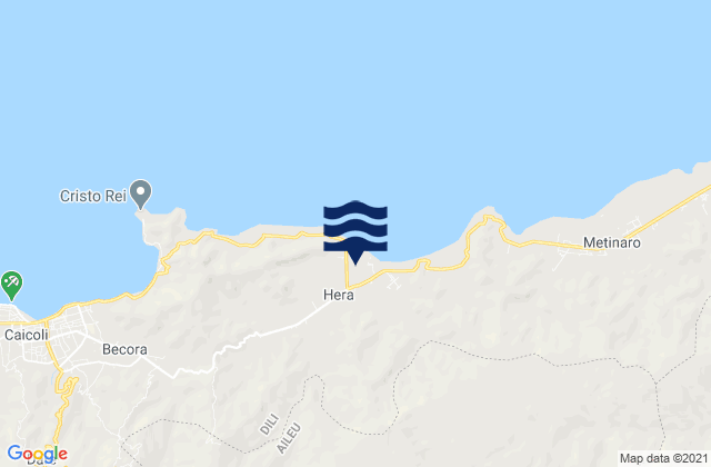 Karte der Gezeiten Díli, Timor Leste