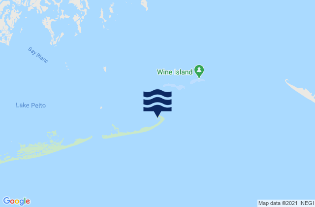Karte der Gezeiten E. Isle Dernieres Lake Pelto, United States