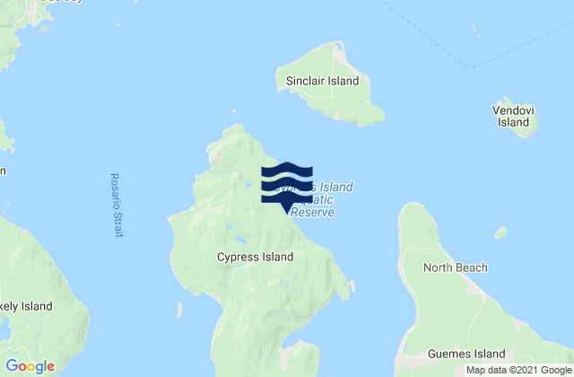 Karte der Gezeiten Eagle Harbor (Cypress Island), United States