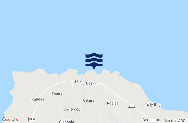 Karte der Gezeiten Easkey Left, Ireland