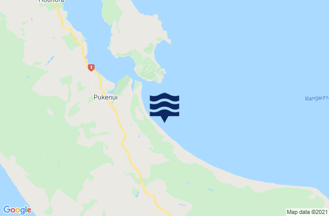 Karte der Gezeiten East Beach, New Zealand