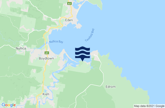 Karte der Gezeiten East Boyd Bay, Australia